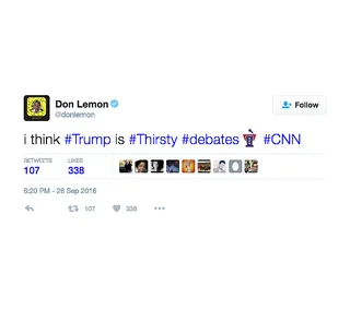 Don Lemon - This is a little surprising.(Photo: Don Lemon via Twitter)