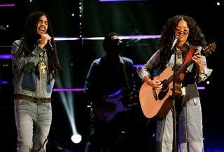 Musicians Skip Marley and H.E.R. - (Photo by Aaron J. Thornton/Getty Images for BET)