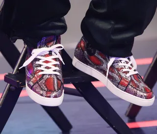 Snakes in the Garden - Rick Ross wears his snakeskin sneaks like a true bawse.&nbsp;(Photo: Bennett Raglin/BET/Getty Images for BET)