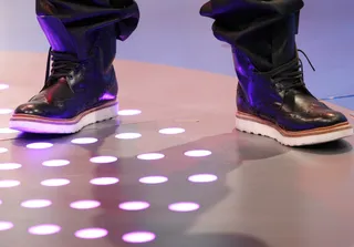 Boots - Sean Kingston's ready for Fal with these boots on 106.(Photo: Bennett Raglin/BET/Getty Images for BET)