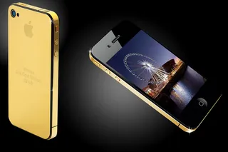 Gold and Graphite Casing - Rumor has it that the new iPhone will feature gold and graphite casing options.(Photo: Courtesy of Gold Phone Shop)