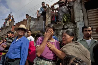 Guatemala Gun Men Kill 11 - A massacre took place on Saturday in a Guatemalan bar where a group of armed men killed 11 people and injured at least 15 more. Some victims were found dead in hiding places in the bar’s bathroom and also nearby alley ways. The motive remains unclear.(Photo: EPA/SAUL MARTINEZ /LANDOV)