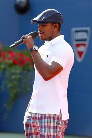 Ne-Yo - Ne-Yo serenaded the crowd at the women's singles final match between Victoria Azarenka of Belarus and Serena Williams on Sept. 8.(Photo: Al Bello/Getty Images)