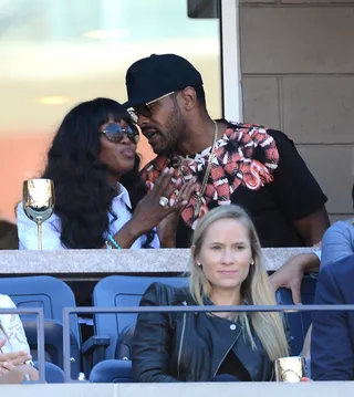 Naomi Campbell and Maxwell - Model Naomi Campbell and singer Maxwell shared a moment at the Moet &amp; Chandon Suite on Sept. 6.(Photo: Brad Barket/Getty Images for Moet &amp; Chandon)