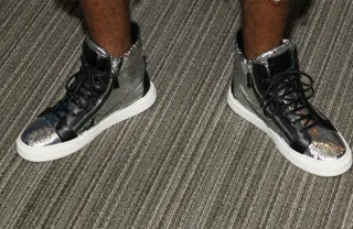 Flash of Light - Troy Smack Mitchell wears some bling on his feet.&nbsp;(Photo: Bennett Raglin/BET/Getty Images for BET)