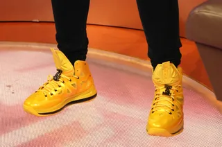 Mustard - &nbsp;Angela Simmons rocks the mustard sneaks on 106. (Photo: Bennett Raglin/BET/Getty Images for BET)