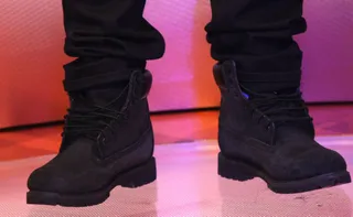 Rugged - Bow Wow rocks some all Black boots on 106. (Photo: Bennett Raglin/BET/Getty Images for BET)