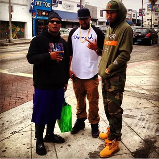 Future @future - Future and partner-in-crime producer Mike Will Made It catch up with songwriter Sean Garrett on the Fairfax shopping strip in L.A. (Photo: Instagram via Future)