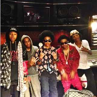 Mindless Behavior @princemisfit - Mindless Behavior fans might soon have another reason to lose their minds all over again. MB member Prince posted a picture of him and the group in the studio with YMCMB's Lil Twist. (Photo: Instagram via Princeton)