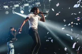 Steady Rockin' - A$AP Rocky lights up the stage performing in concert in Paris.(Photo: INFphoto.com)