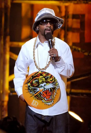 Katt Laugh Attack - Katt Williams' standup routine kept the Hip Hop Awards audience in stitches.(Photo: Rick Diamond/WireImage for BET Network)