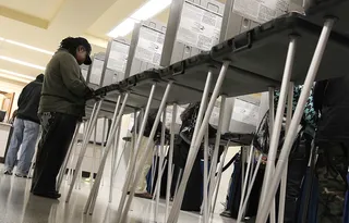 Standing His Ground on Voting Rights - Holder's ardent defense of the Voting Rights Act and fight against attempts to disenfranchise minority and other voters won him no Republican fans during the 2012 election cycle.&nbsp;(Photo: Justin Sullivan/Getty Images)