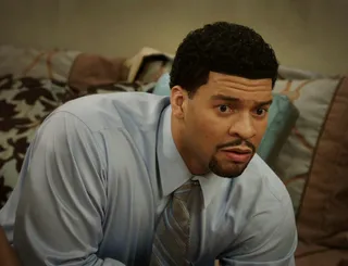 In the Nude? - Charles is uninterested until Stacy mentions the actress playing in the film will be completely nude. What?!!?(Photo: BET)