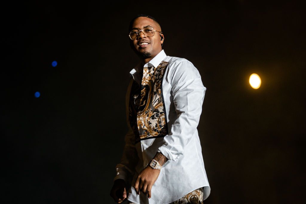 NEW ORLEANS, LOUISIANA - JULY 06: Rapper NAS performs at the 25th Essence Music Festival at The Mercedes-Benz Superdome on July 06, 2019 in New Orleans, Louisiana. (Photo by Josh Brasted/FilmMagic)