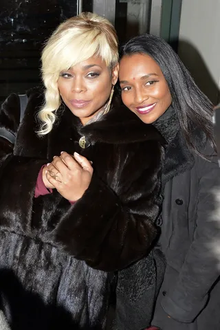 The Way We Were - Singers T-Boz and Chilli of TLC&nbsp;pose for a photo outside of HuffPost Live in NYC after discussing their plans for recording a final album as a group.(Photo: We Dem Boyz / Splash News)