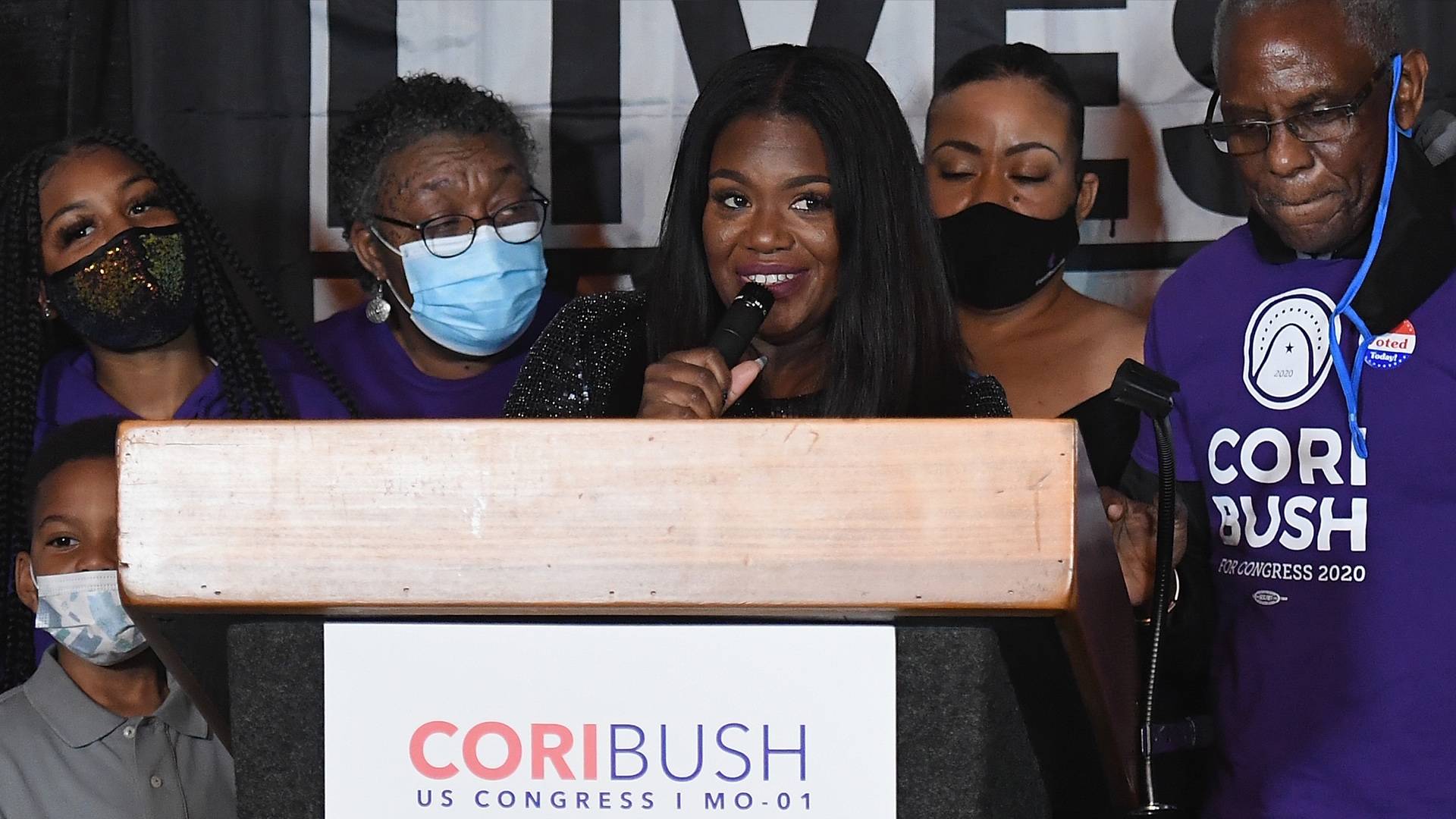 Cori Bush on BET Buzz 2020.