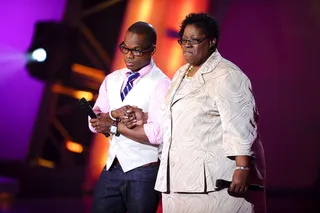 Sue Roseberry - &quot;Good God thine mighty! Amen. Standing ovation!&quot; —Tina Campbell(Photo: Paul Abell/PictureGroup)