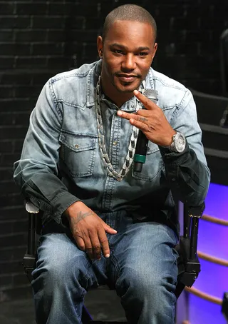 Reppin' - Rapper Cam'ron reps Harlem while at 106. (Photo: Bennett Raglin/BET/Getty Images)