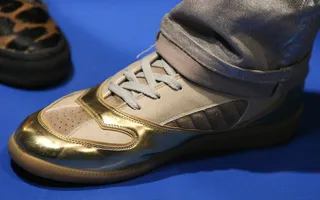 Gold Effect - Quavo sports some flashing gold sneaks on 106.(Photo:&nbsp; Bennett Raglin/BET/Getty Images)