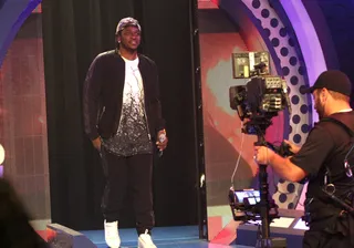 Welcome! - Pusha T enters the 106 stage. (Photo: Bennett Raglin/BET/Getty Images for BET)