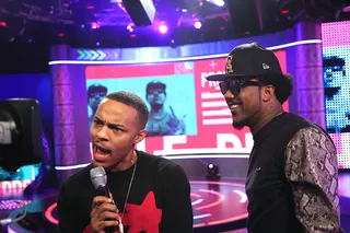 A3C - Host Bow Wow and recording artist Problem talk about the A3C Music Matters tour. (Photo: Bennett Raglin/BET/Getty Images for BET)