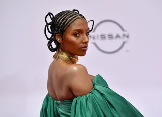 Mereba - We're seriously impressed with&nbsp;Mereba's&nbsp;intricately designed braided style!&nbsp; (Photo by Paras Griffin/Getty Images for BET)