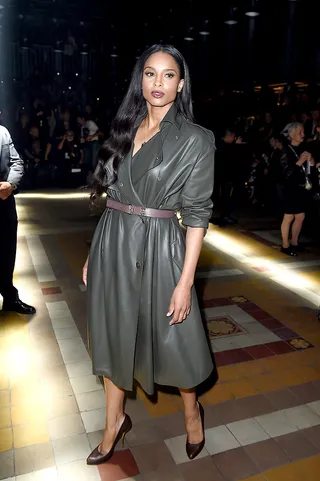 Ciara - CiCi serves us a dose of fierce fashion in a trench-inspired ensemble at Lanvin's show during Paris Fashion Week.(Photo: Pascal Le Segretain/Getty Images)