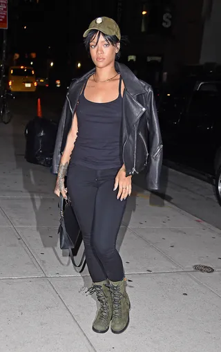 Please Don't Stop the Music - Rihanna&nbsp;hits the studio in NYC for the fourth consecutive day to record new music for her upcoming album.&nbsp;(Photo: TS, PacificCoastNews)