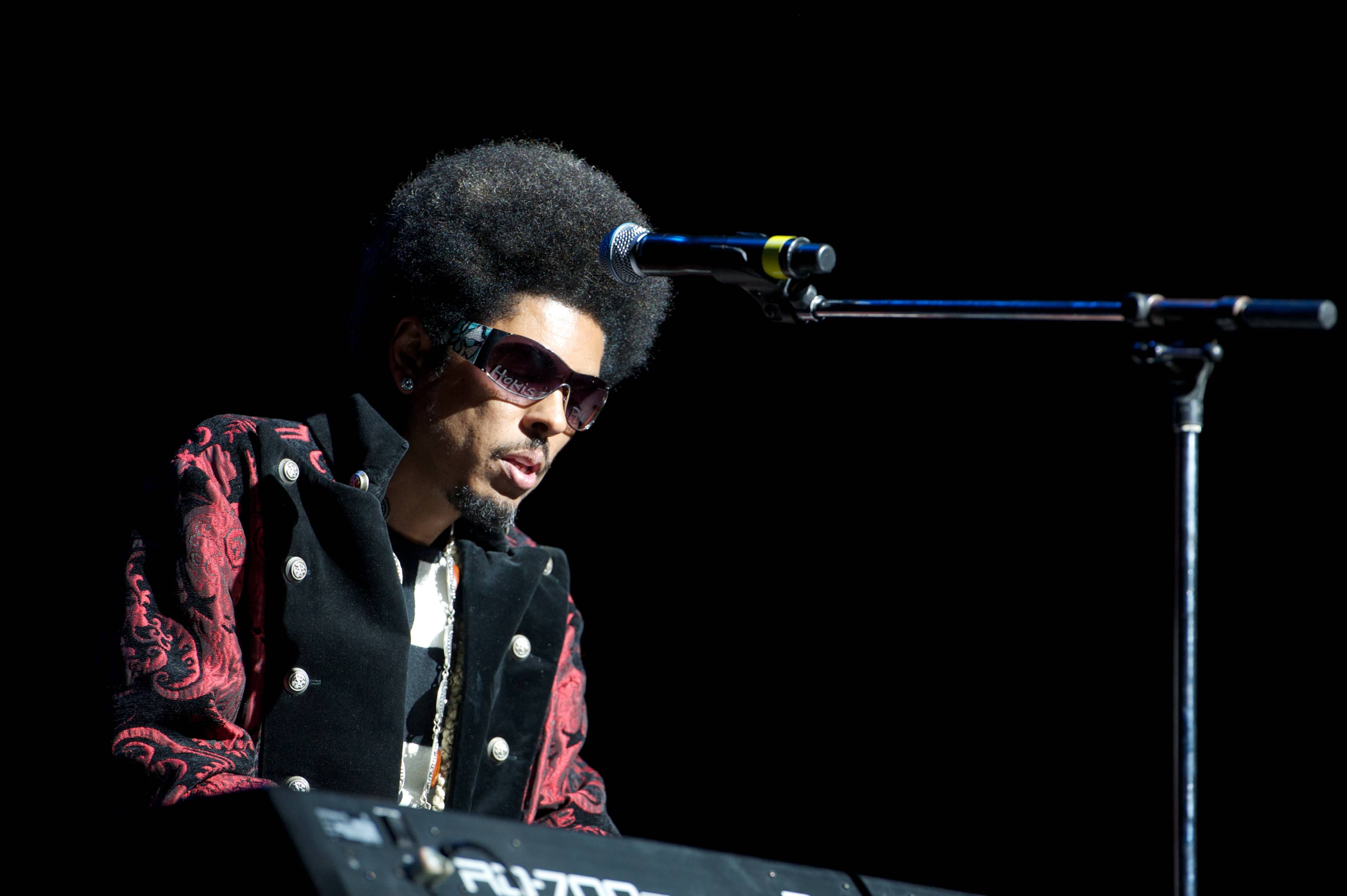 LOS ANGELES, CA - APRIL 29:  Lead singer Shock G of the alternative rap group Digital Underground from Oakland California performs at Krush Groove 2011 sponsored by radio station 93.5 KDAY  At The Gibson Amphitheatre on April 29, 2011 in Los Angeles, California.  (Photo by Earl Gibson III/Getty Images)