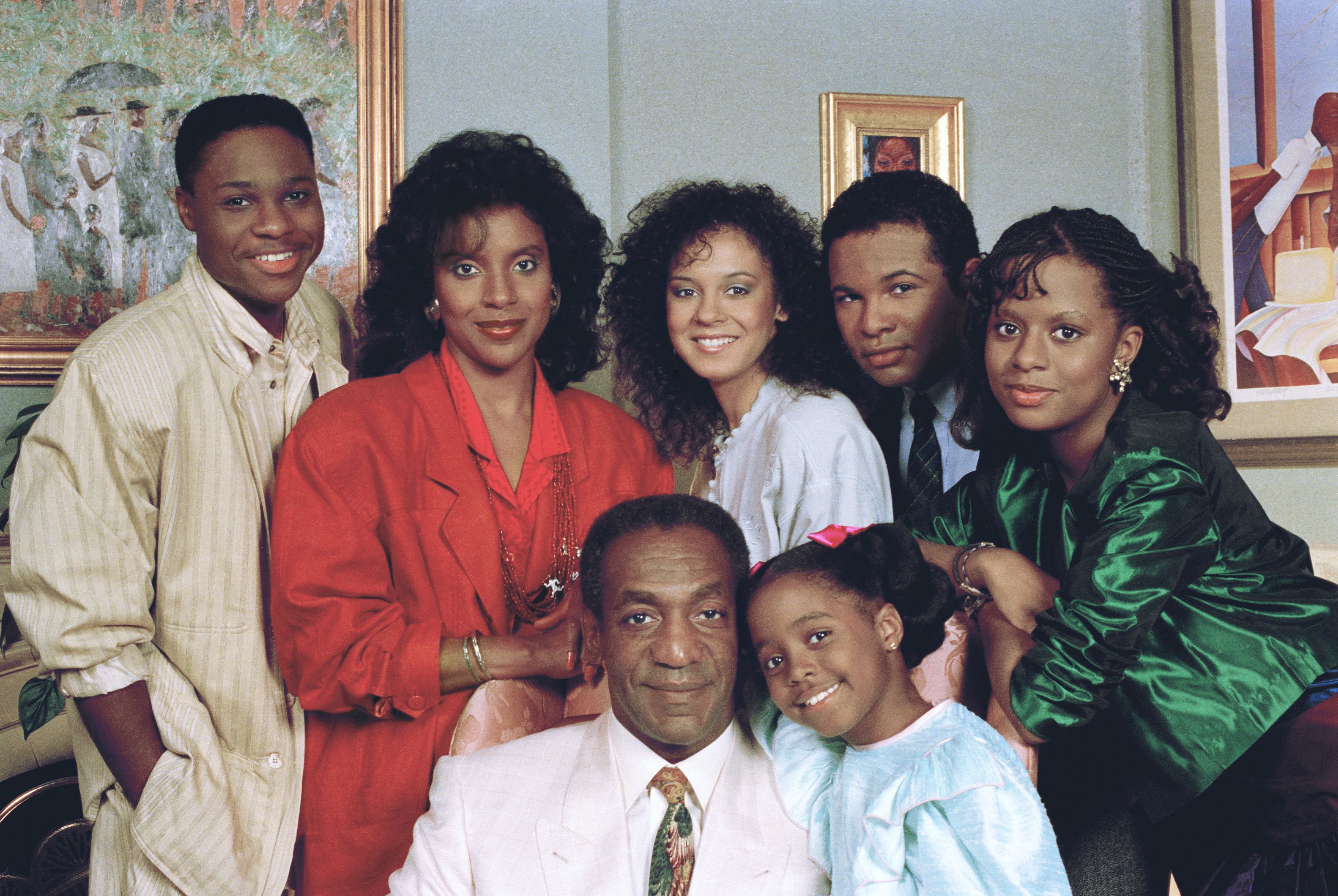 The cast of the Cosby Show on BET breaks in 2018.
