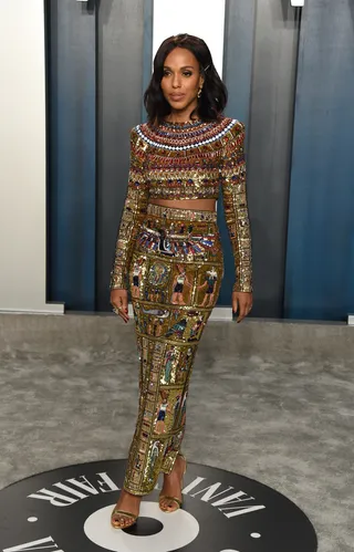 Kerry Washington - Kerry Washington is stealing the show by styling in this embellished Egyptian-themed two-piece by Zuhair Murad.(Photo by John Shearer/Getty Images) (Photo by John Shearer/Getty Images)