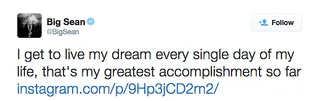 Waaaay Up - Blessings on blessings on blessings.(Photo: Big Sean via Twitter)