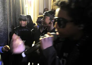 Mindless Behavior is ready to do their thing. - Backstage about to perform their song for the A Very BET Christmas special.(Photo: John Ricard / BET)