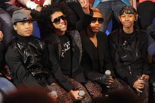 Enjoying the show. - Mindless Behavior at A Very BET Christmas. (Photo: John Ricard / BET)