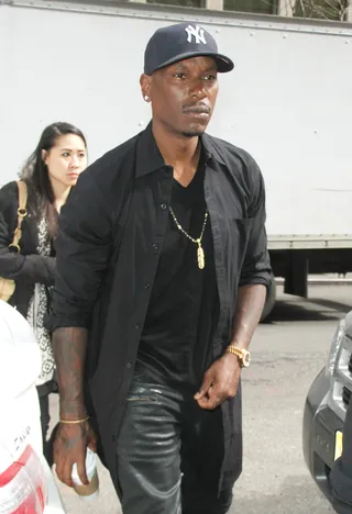 Furious Tyrese - Tyrese Gibson&nbsp;appears at SiriusXM to talk about his new movie Furious 7 in New York City.(Photo: Roger Wong/INFphoto.com)