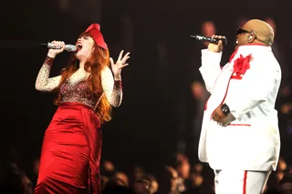 The British InfluenceFebruary 15, 2011 - Everyone wanted a piece of the "Forget You" song. Paloma Faith joined Cee-Lo live on stage at The Brit Awards 2011 held at The O2 Arena in London.(Photo: Dave Hogan/Getty Images)