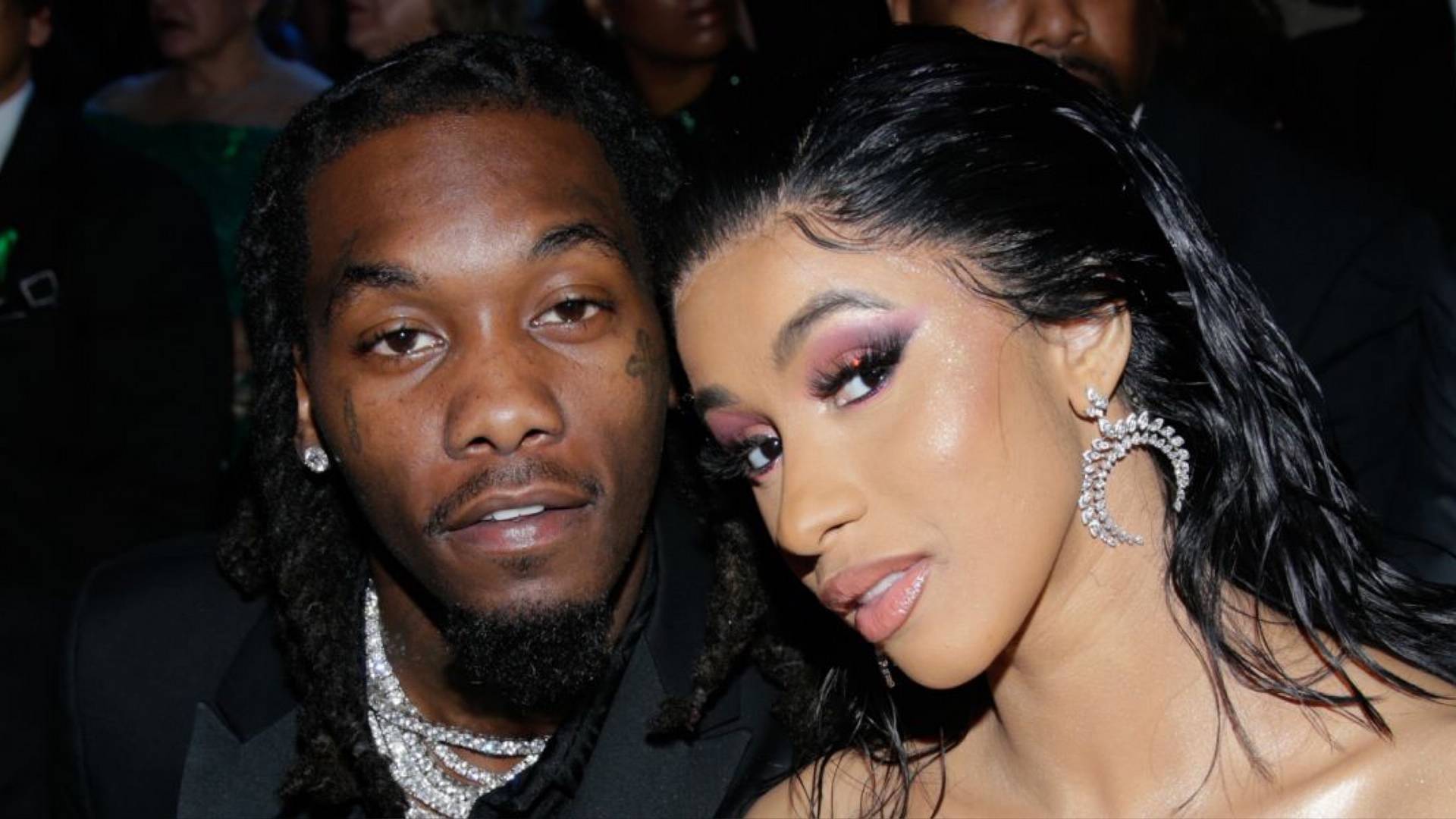 Offset and Cardi B on BET Buzz 2020.