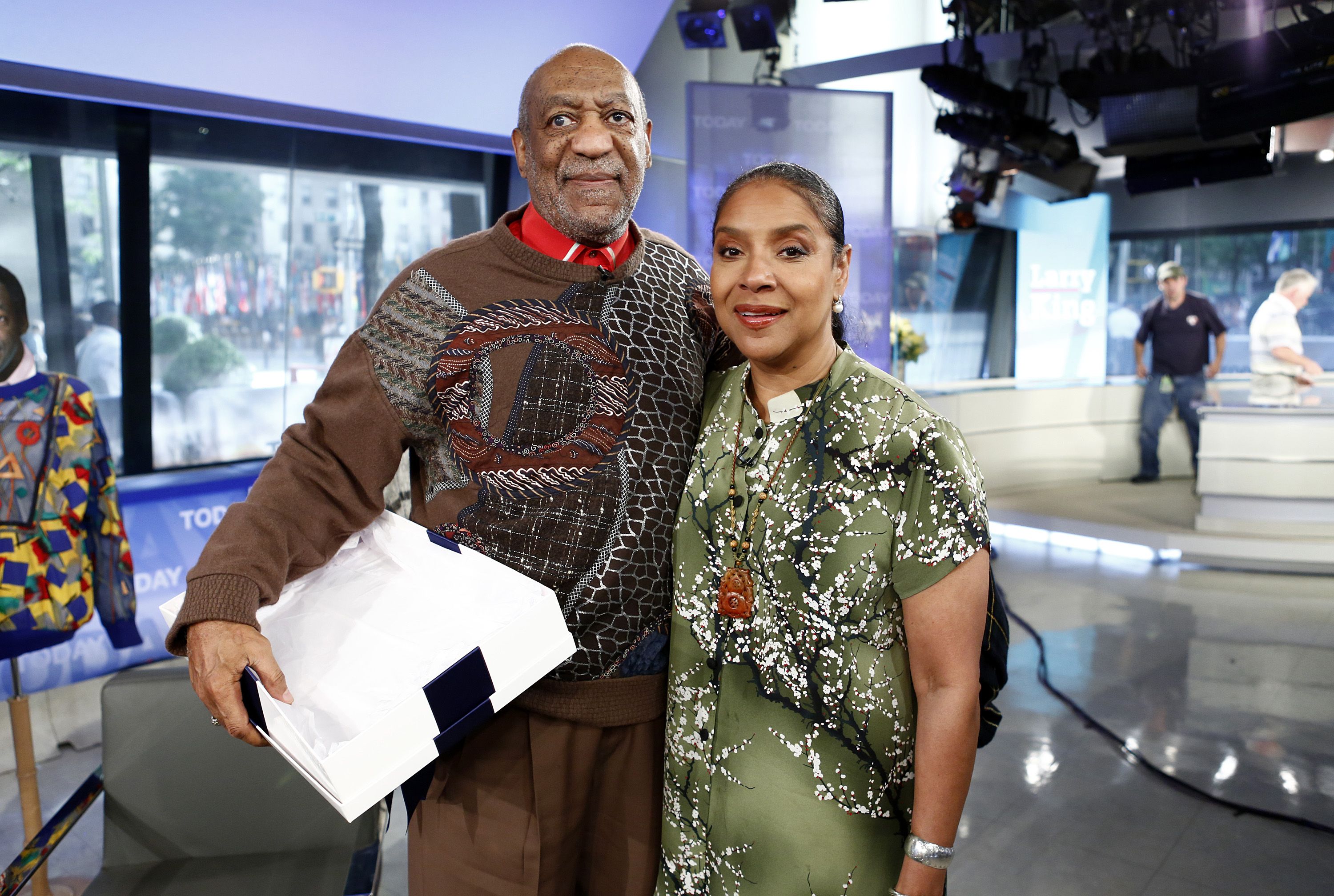 TODAY -- Pictured: (l-r) Bill Cosby and Phylicia Rashad appear on NBC News' "Today" show -- (Photo by: Peter Kramer/NBC/NBC Newswire/NBCUniversal via Getty Images)