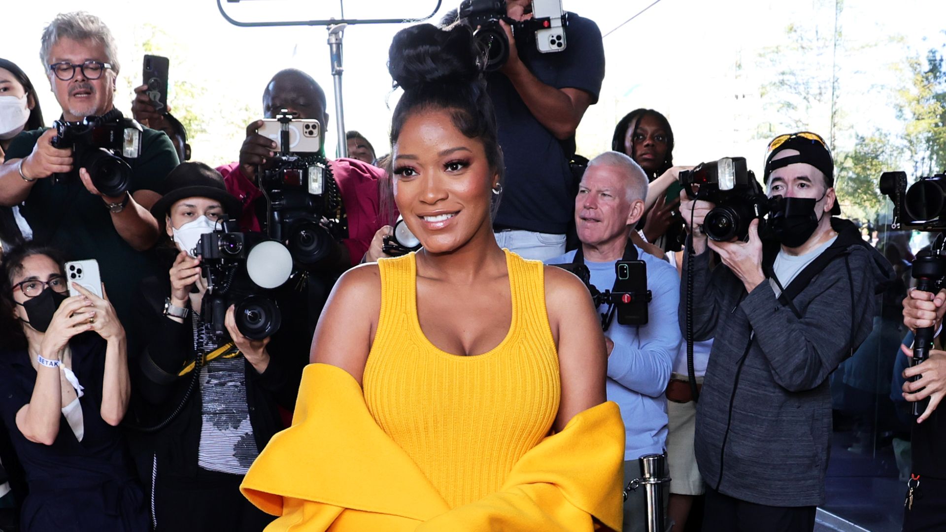 Keke Palmer attends the Michael Kors Collection Spring/Summer 2023 Runway Show on September 14, 2022 in New York City. 