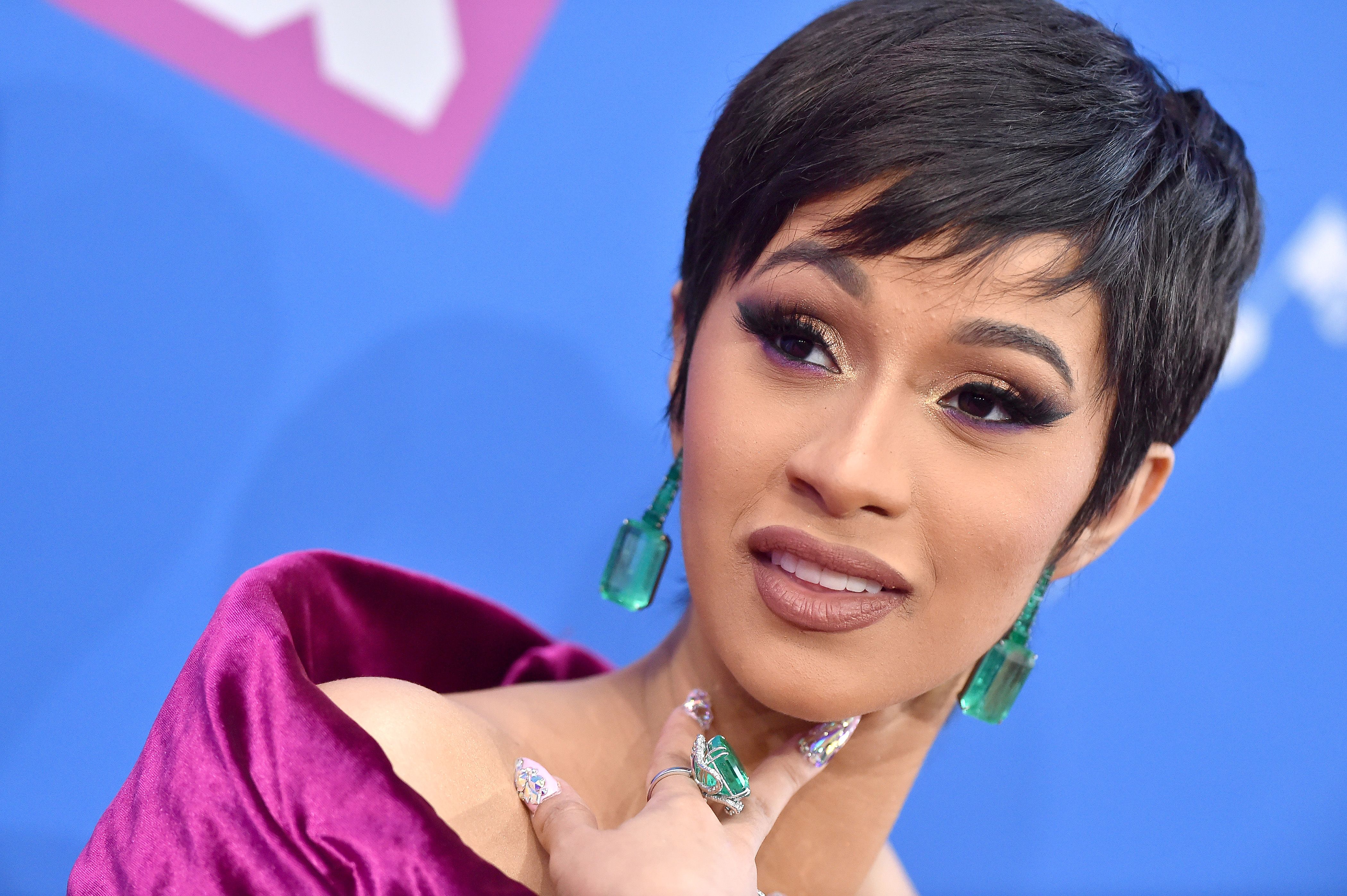 NEW YORK, NY - AUGUST 20:  Cardi B attends the 2018 MTV Video Music Awards at Radio City Music Hall on August 20, 2018 in New York City.  (Photo by Axelle/Bauer-Griffin/FilmMagic)