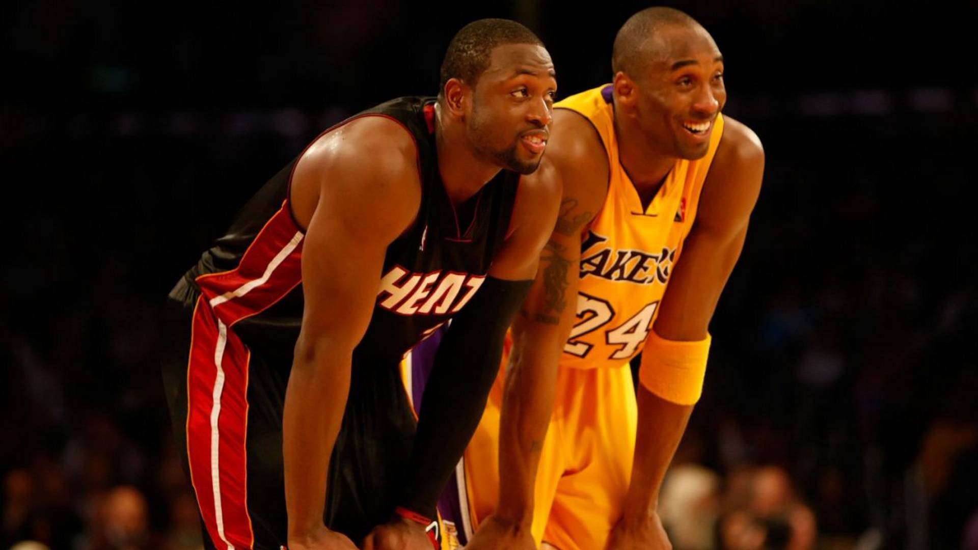 Dwyane Wade and Kobe Bryant on BET Buzz 2020.