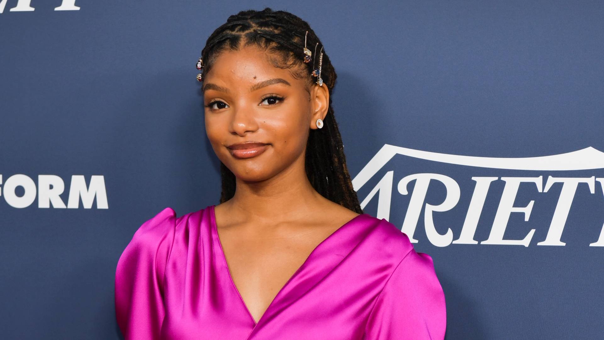 Halle Bailey on BET Buzz 2020.