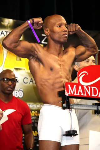 Khan-Judah - Zab Judah weighed in at 140 pounds.&nbsp;(Photo: Marcus Vanderberg)