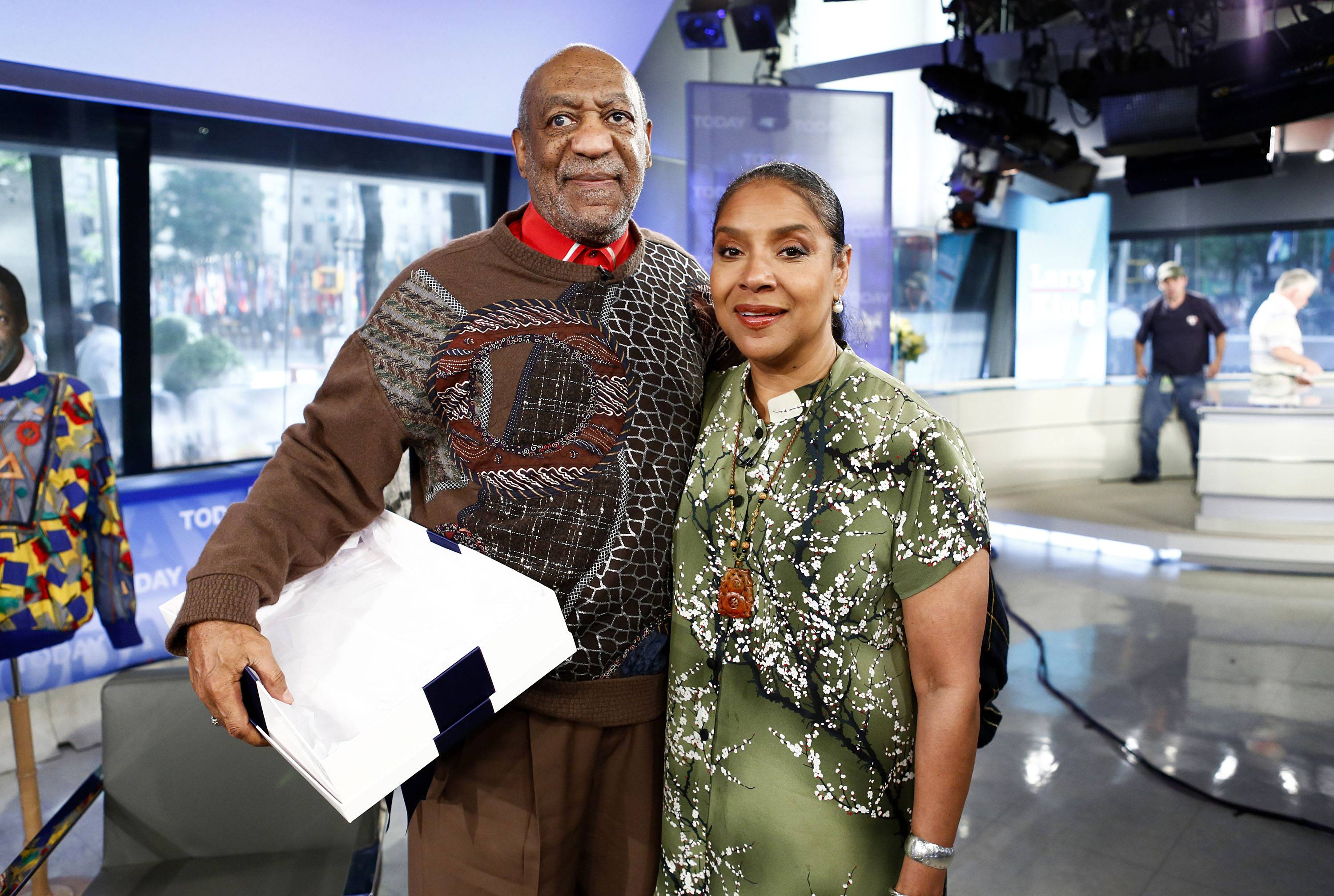 TODAY -- Pictured: (l-r) Bill Cosby and Phylicia Rashad appear on NBC News' "Today" show -- (Photo by: Peter Kramer/NBC/NBC Newswire/NBCUniversal via Getty Images)