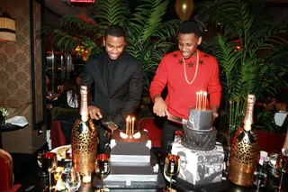 Birthday Boyz - Moët &amp; Chandon Nectar Impérial Rosé holds an intimate dinner in celebration of Fabolous&nbsp;and Trey Songz' birthday at Cherry in NYC.&nbsp;(Photo: Jerritt Clark/PMG Media Group)