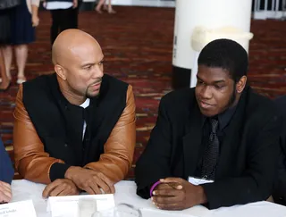 Investing in the Future - Common headed home to Chicago where he shared his wisdom with a group of youths during a round-table discussion at Opportunity Fair and Forum this week.(Photo: Tasos Katopodis/Getty Images for 100,000 Opportunities Initiative)
