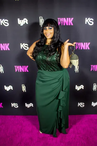 Rose D. - Media personality Rose D. poses on the "Pynk" carpet! (Photo: Calvin Gayle @calvingproductions)