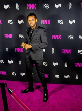Kahh Spence - Celebrity hair stylist Kahh Spence poses on the "Pynk" carpet! (Photo: Calvin Gayle @calvingproductions)