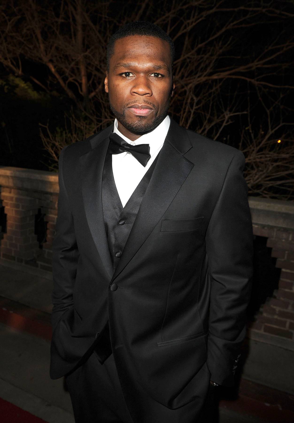 50 Cent - With a life story that unfolds like a riveting urban noir, it was deftly accurate to not only bring it to the big screen, but that 50 play himself in the starring role. Thus Get Rich Or Die Tryin' became the title of both the rapper's classic LP and biopic, turning the rapper into a serious Hollywood thespian. Just peep the jarring pic of him in the upcoming flick Things Fall Apart. (Photo: Jason Merritt/Getty Images)