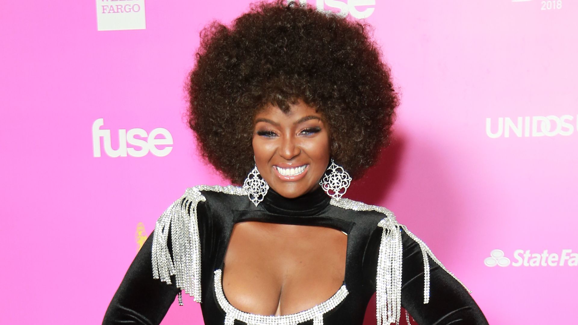 Amara La Negra attends The ALMAs 2018 - Press Room on November 04, 2018 in Los Angeles, California. 